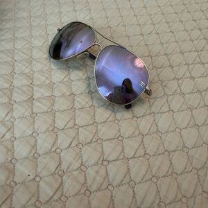 Chanel women’s aviator sunglasses purple